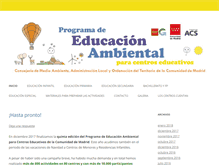 Tablet Screenshot of educambientalmadrid.com